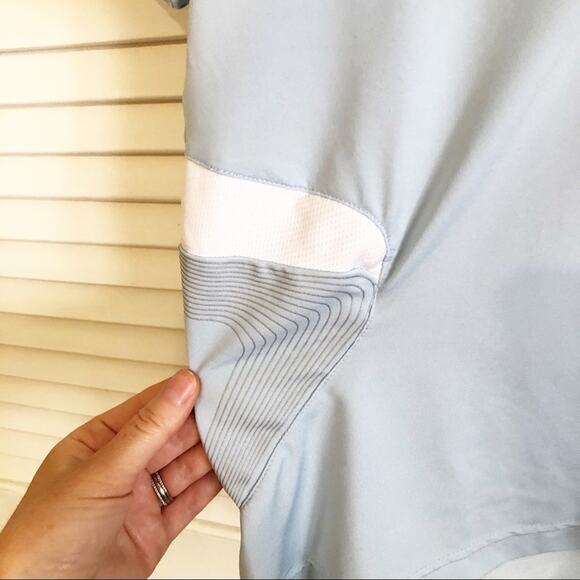 Adidas Light Blue Exercise Clima Cool T Shirt - Picture 5 of 6